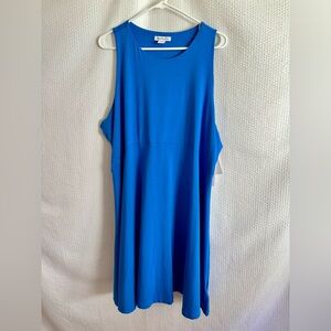 Athleta Santorini Thera Women’s Blue Sleeveless Dress Size: 2X  NWT